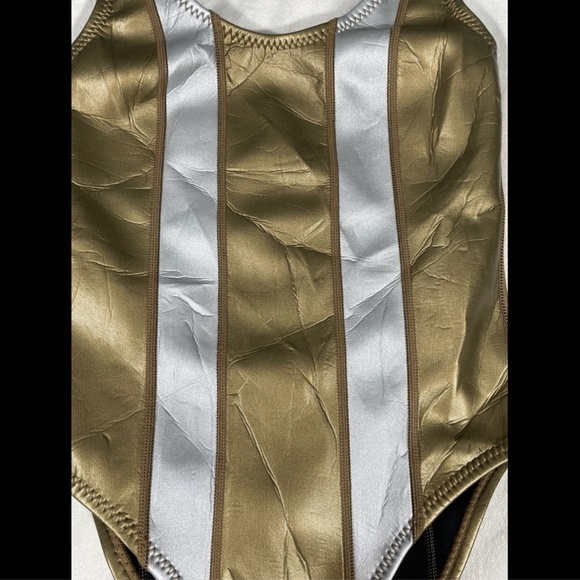 NWD Cynthia‎ Rowley Golden Stripe One Piece XS - Picture 5 of 12